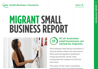 CGU - CGU Migrant Small Business Report
